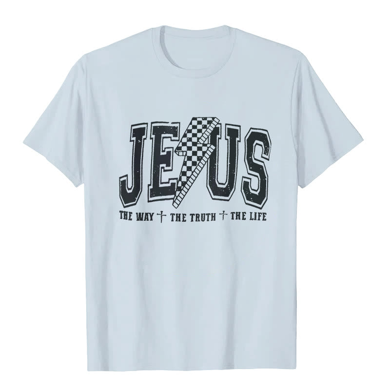 Christianartworkshop "JESUS THE WAY + THE TRUTH + THE LIFE" T-shirt