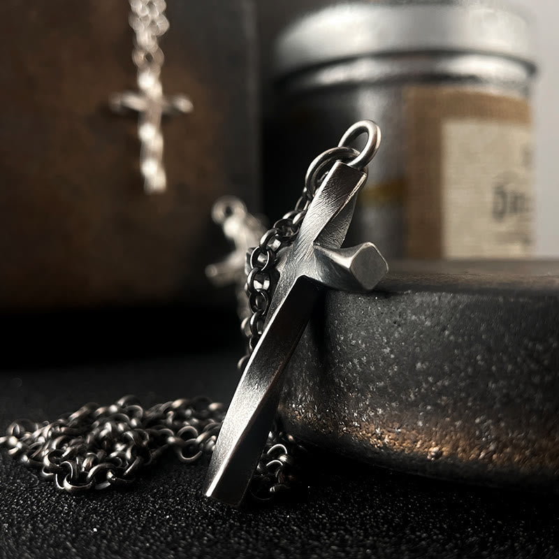 Christianartworkshop 999 Sterling Silver Cross Necklace: A Touch of Elegant Edge