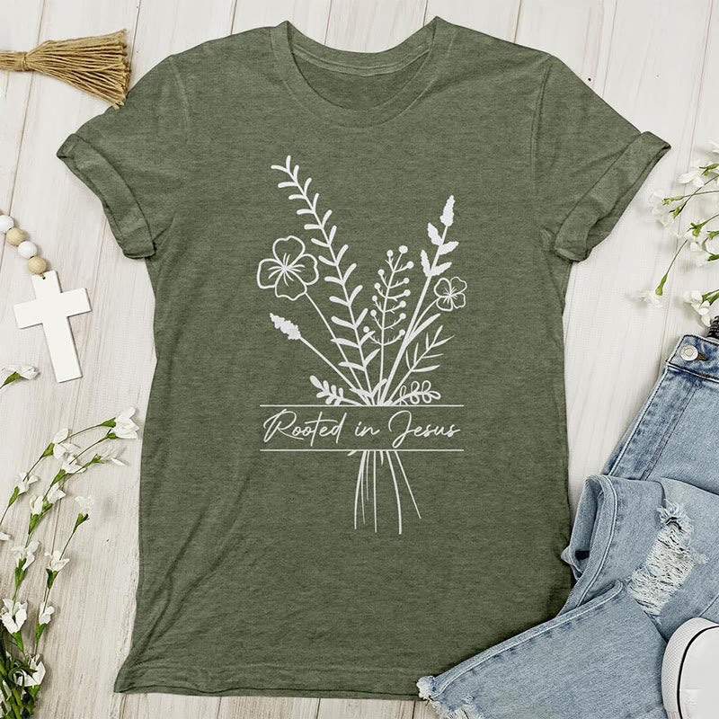 Christiandiscipleshop Rooted in Jesus T-shirt