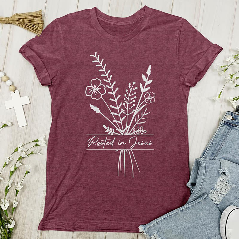 Christiandiscipleshop Rooted in Jesus T-shirt