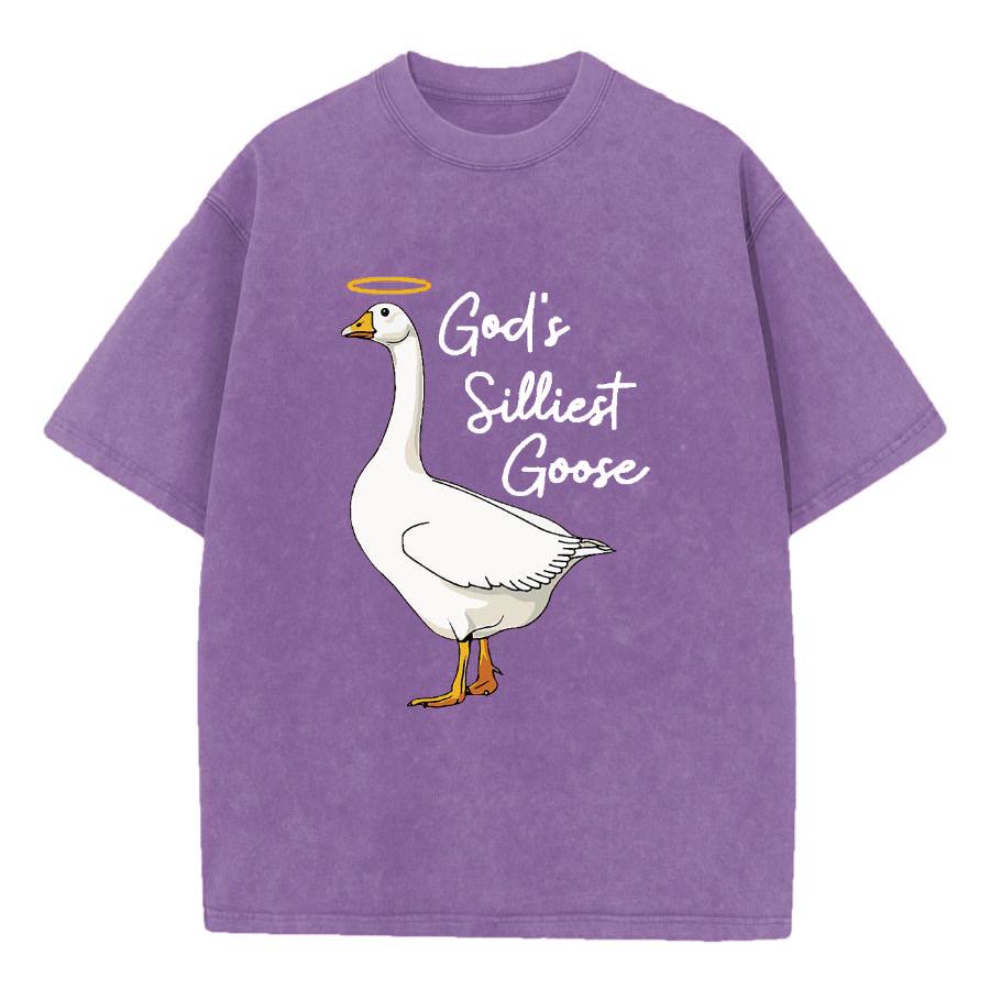 Christiandiscipleshop God's Silliest Goose Washed T-Shirt