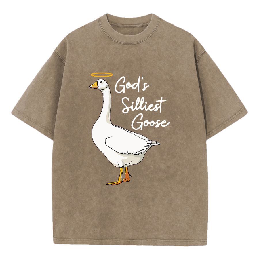 Christiandiscipleshop God's Silliest Goose Washed T-Shirt