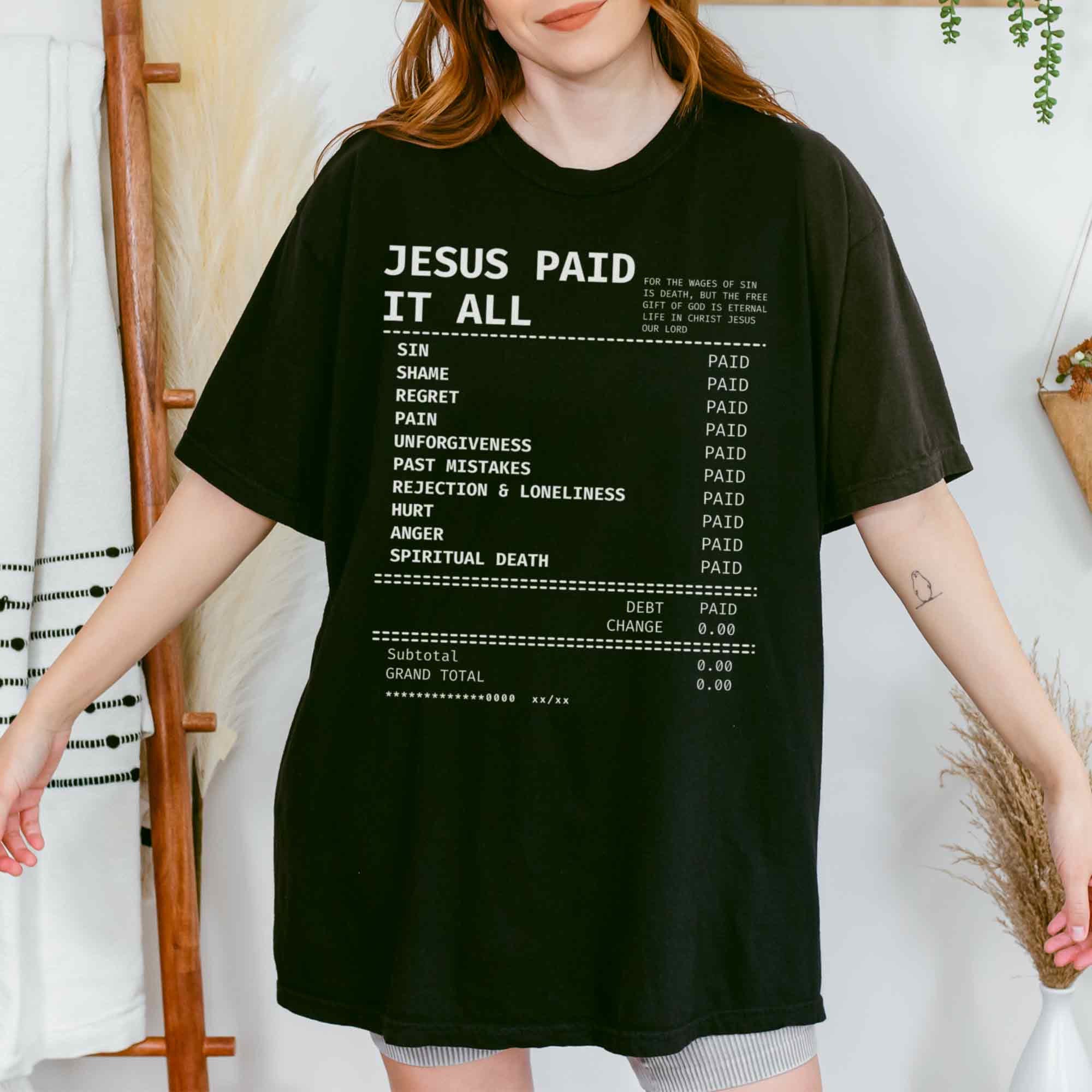 christiandiscipleshop Jesus Paid It All T-shirt
