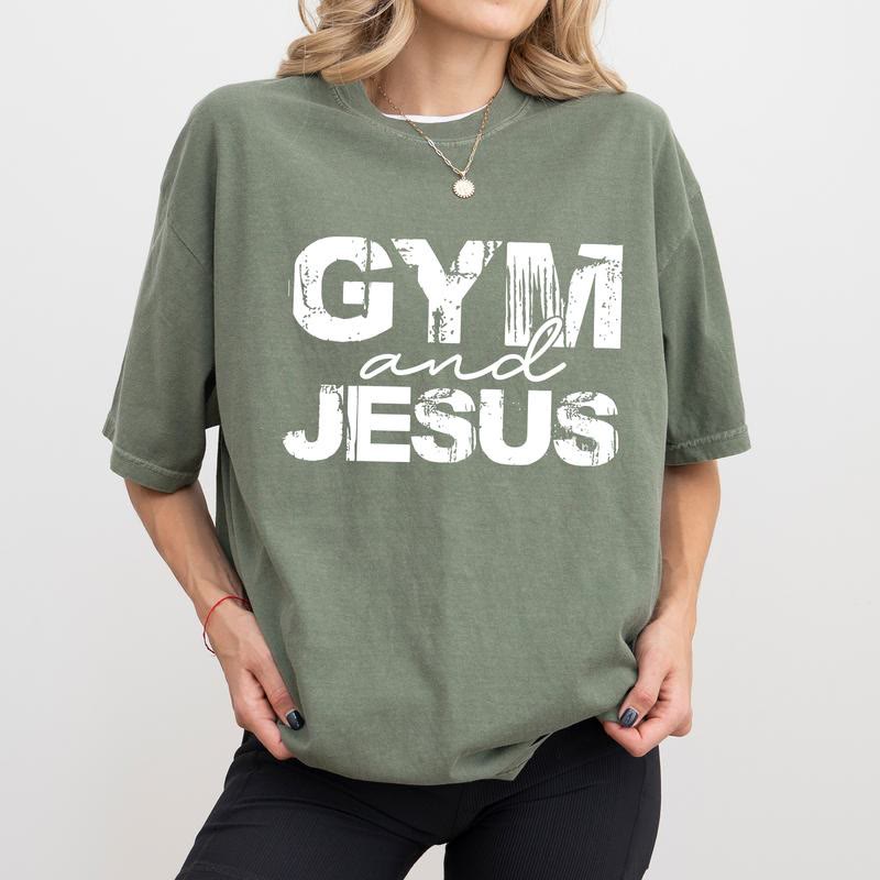 christiandiscipleshop Gym and Jesus T-Shirt
