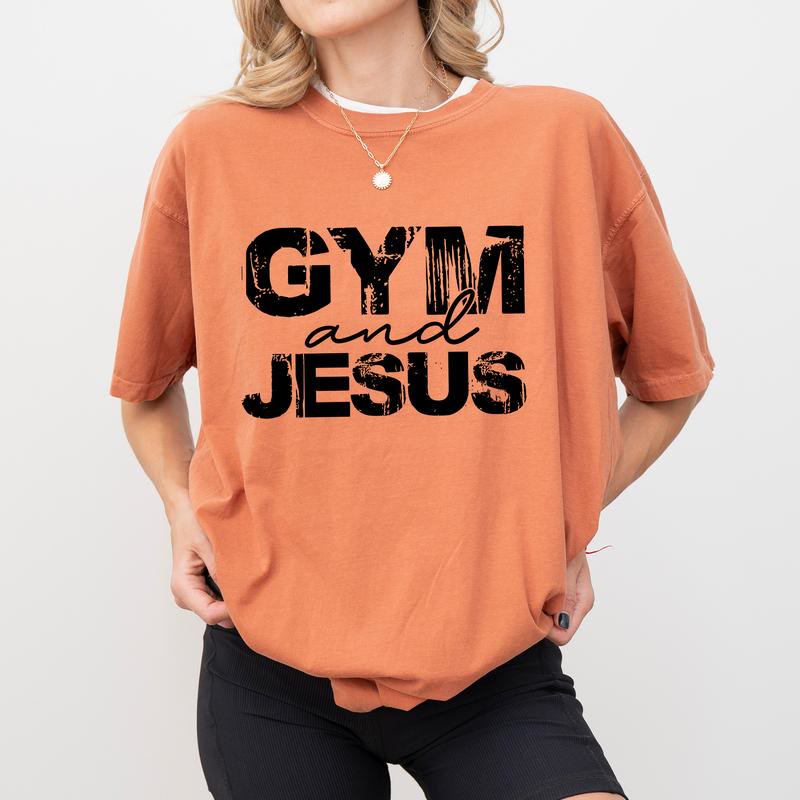 christiandiscipleshop Gym and Jesus T-Shirt