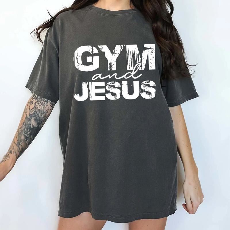 christiandiscipleshop Gym and Jesus T-Shirt