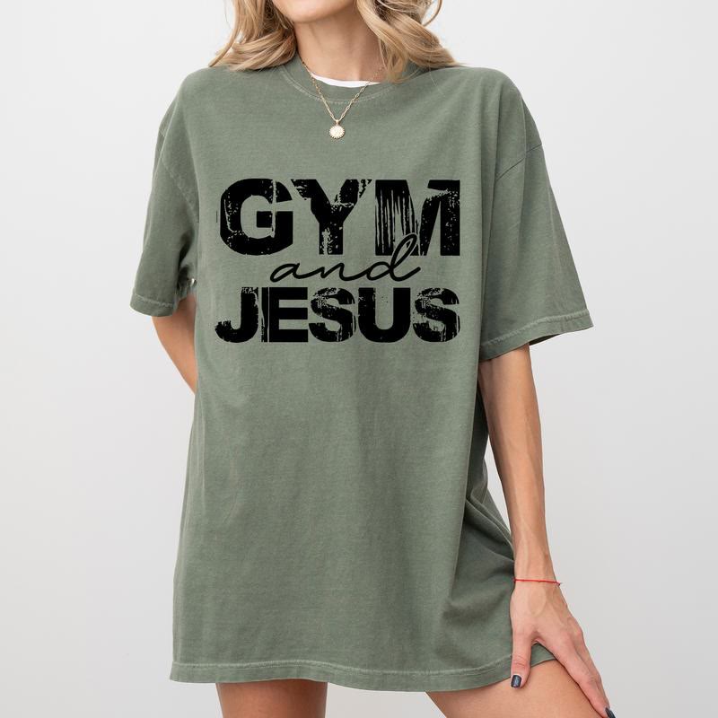 christiandiscipleshop Gym and Jesus T-Shirt