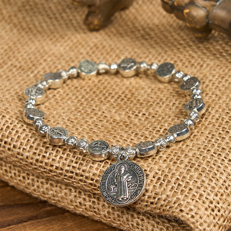 FREE Today: Jesus Icon Crucifix Rose Bracelet: Timeless Christian Accessory for Daily Faith Expression