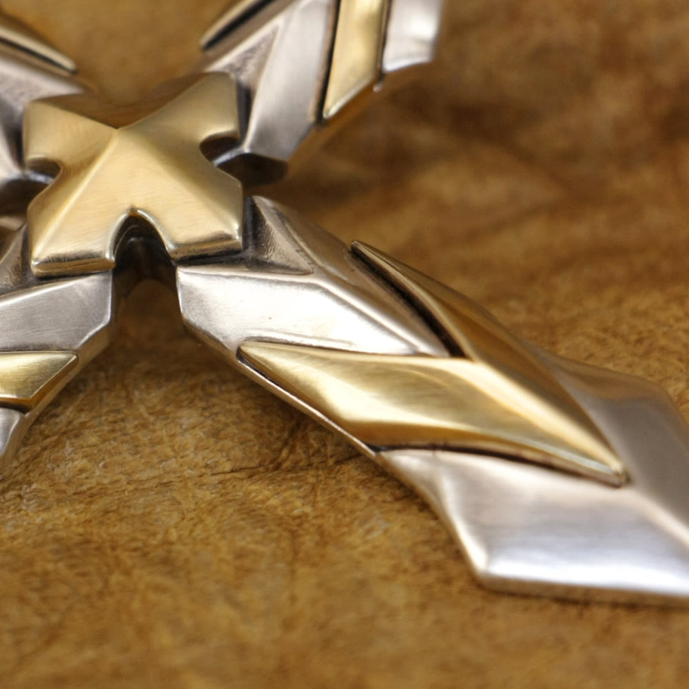 Christianartworkshop 925 Sterling Silber Vintage & Klassische Kreuz Halskette: Eine moderne Interpretation des Heiligen Siegels