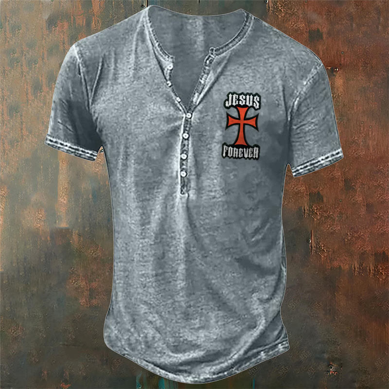 christiandiscipleshop Men's Flag Cross Print T-Shirt