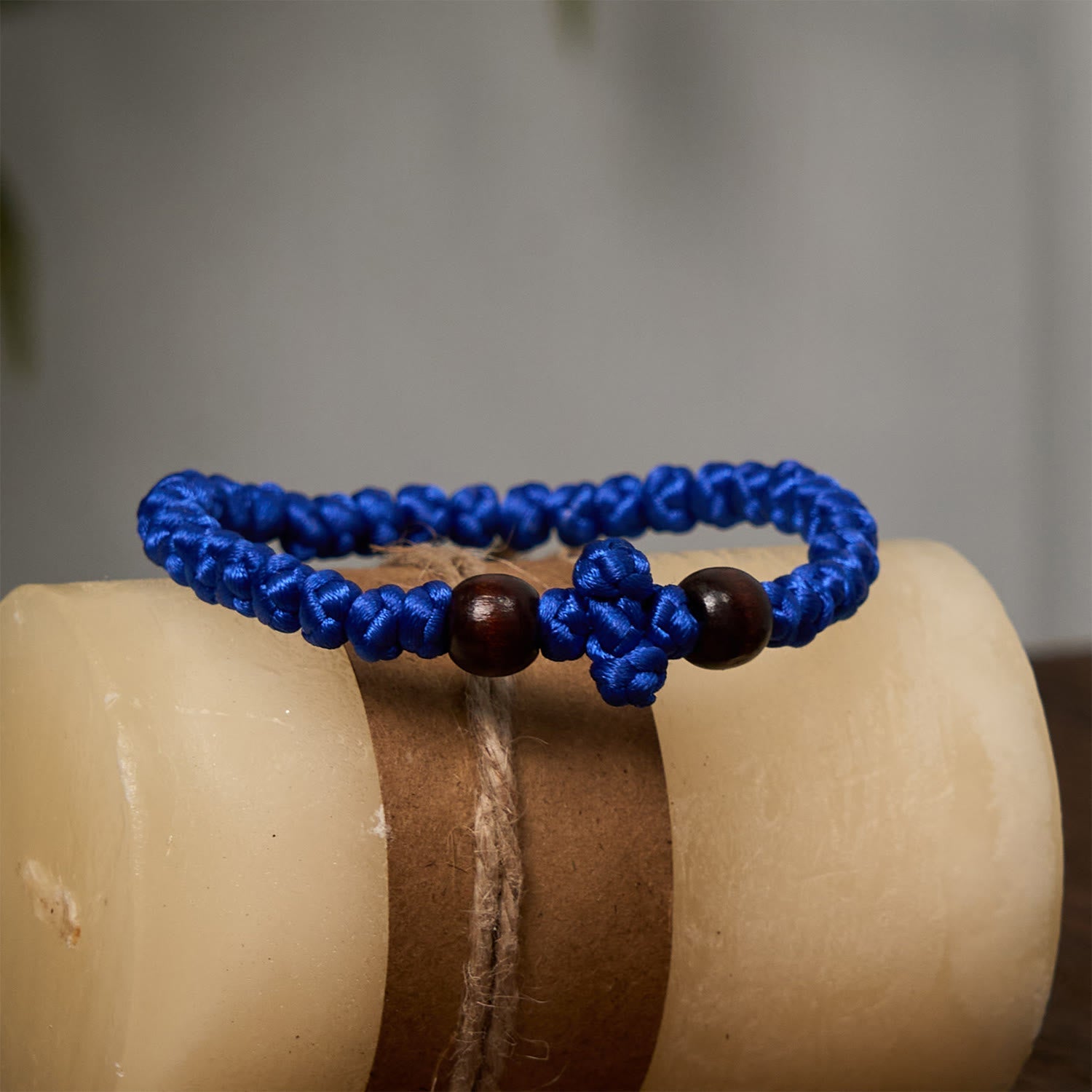 FREE Today: Blue & Black Cross - Knot String Bracelet: A Token of Faith