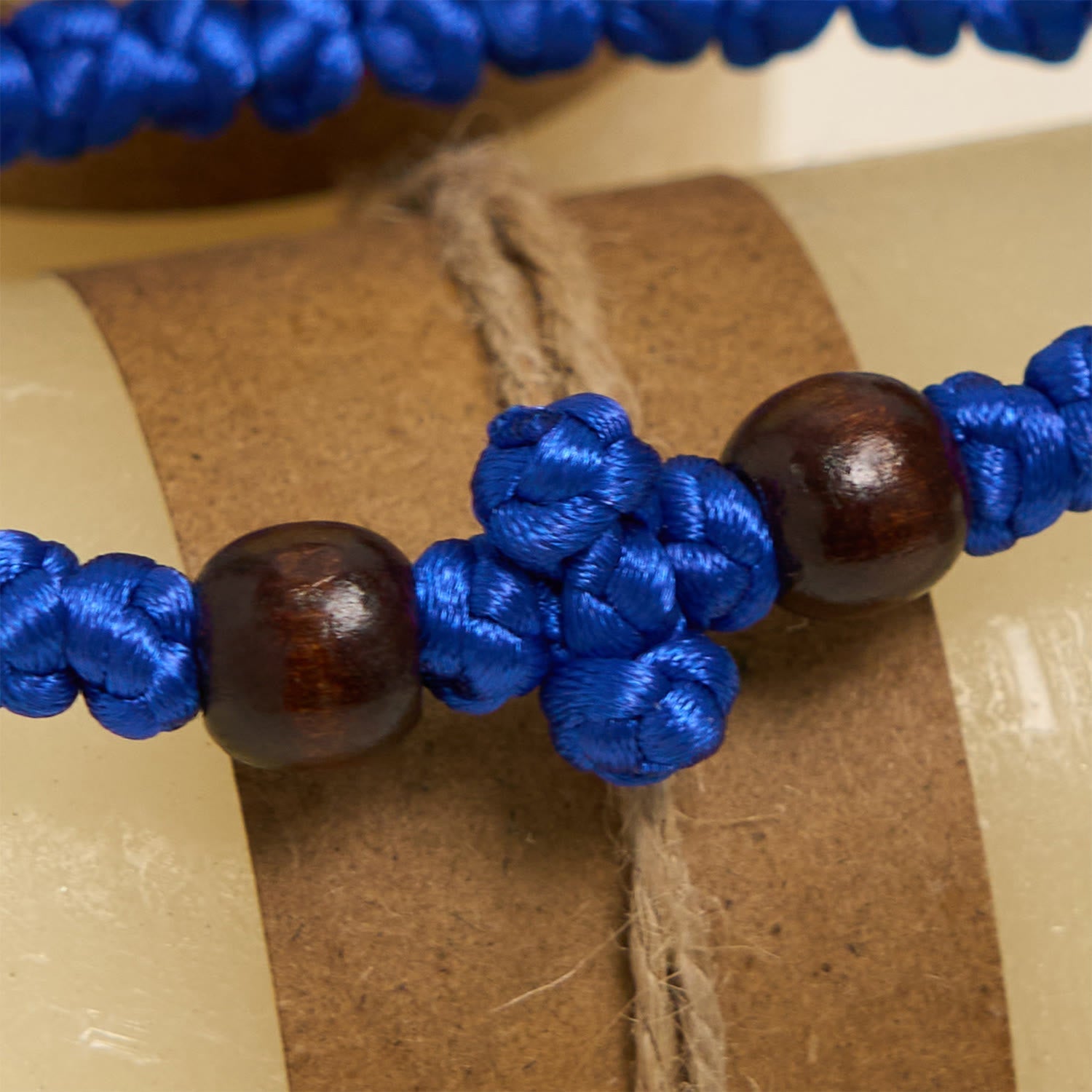 FREE Today: Blue & Black Cross - Knot String Bracelet: A Token of Faith