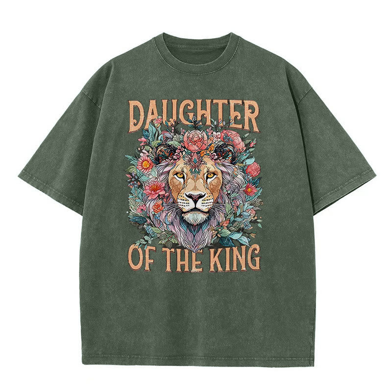 Christiandiscipleshop Daughter Of The King Christian Unisex Washed T-Shirt