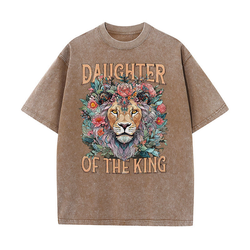 Christiandiscipleshop Daughter Of The King Christian Unisex Washed T-Shirt