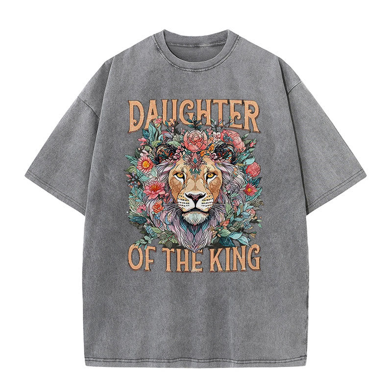 Christiandiscipleshop Daughter Of The King Christian Unisex Washed T-Shirt