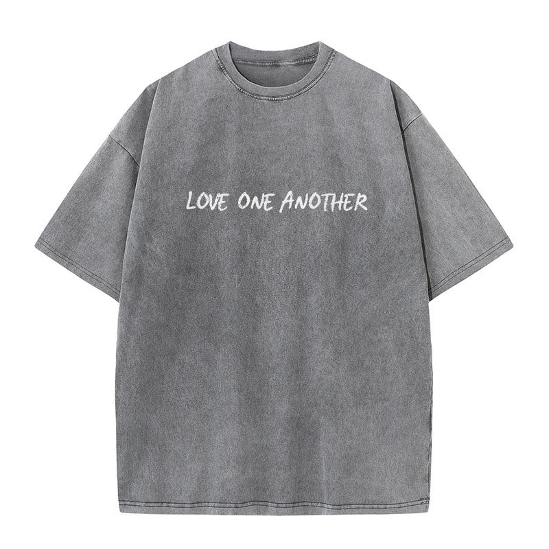 christiandiscipleshop Love One Another Unisex Washed T-Shirt