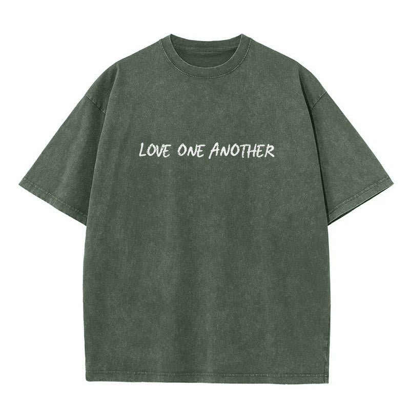 christiandiscipleshop Love One Another Unisex Washed T-Shirt