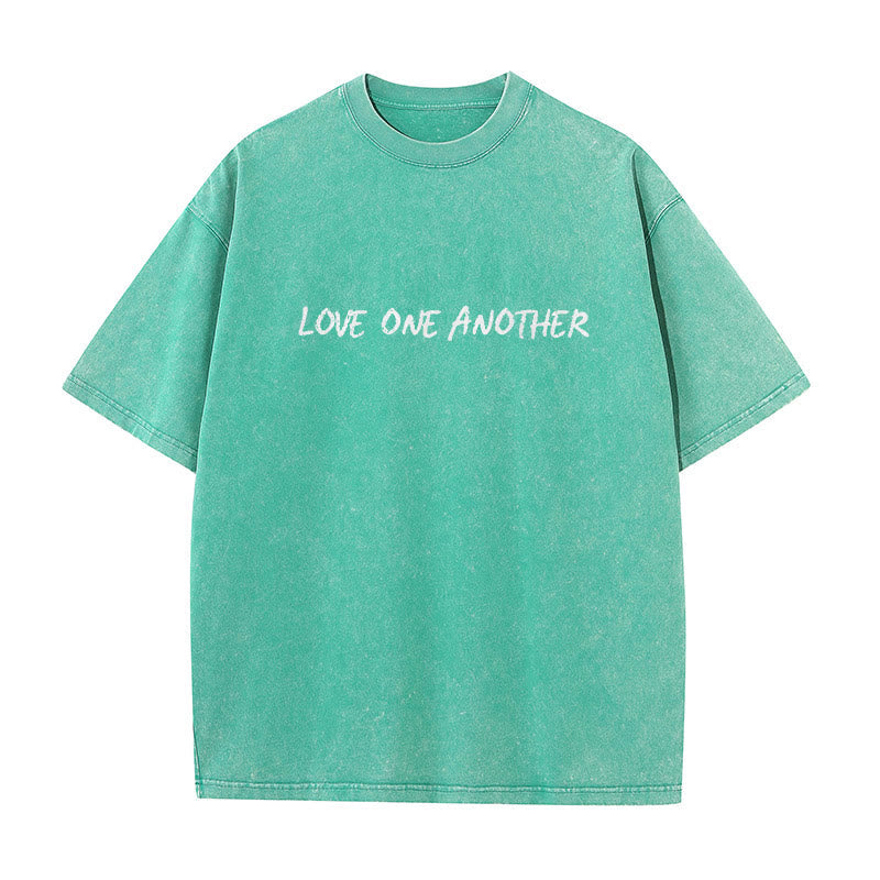 christiandiscipleshop Love One Another Unisex Washed T-Shirt