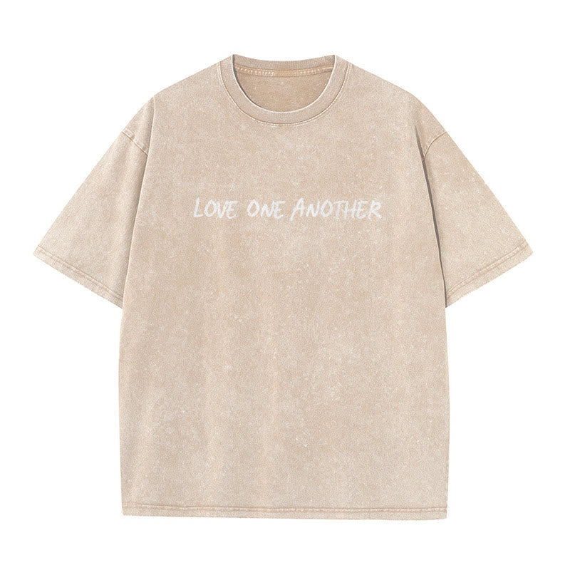 christiandiscipleshop Love One Another Unisex Washed T-Shirt