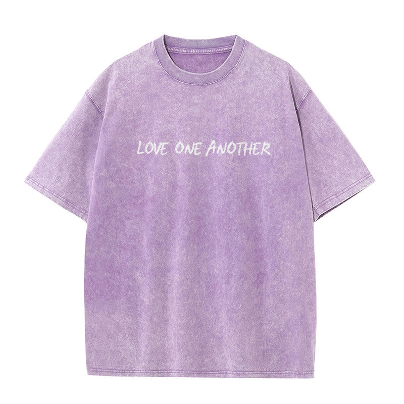 christiandiscipleshop Love One Another Unisex Washed T-Shirt