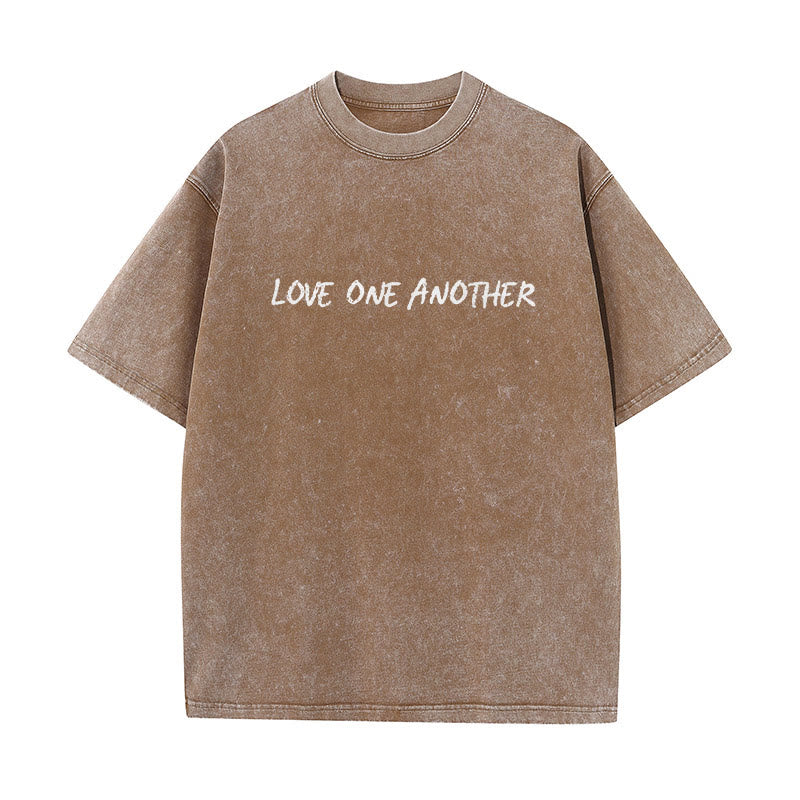 christiandiscipleshop Love One Another Unisex Washed T-Shirt