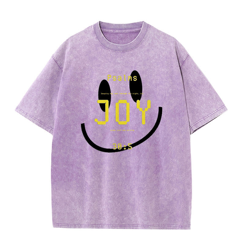 christiandiscipleshop Joy Psalm 30:5 Unisex Washed T-Shirt