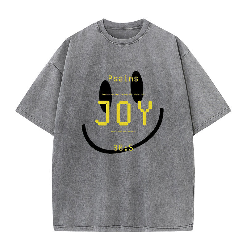 christiandiscipleshop Joy Psalm 30:5 Unisex Washed T-Shirt