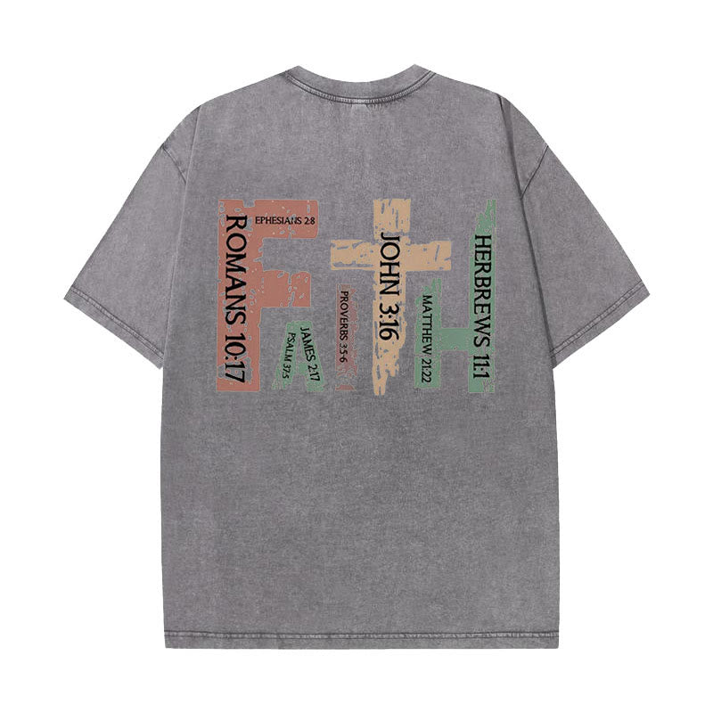Christiandiscipleshop Faith - Inspired Bible Verses Unisex Washed T-Shirt