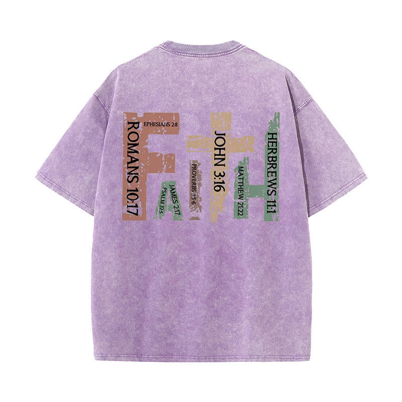 Christiandiscipleshop Faith - Inspired Bible Verses Unisex Washed T-Shirt
