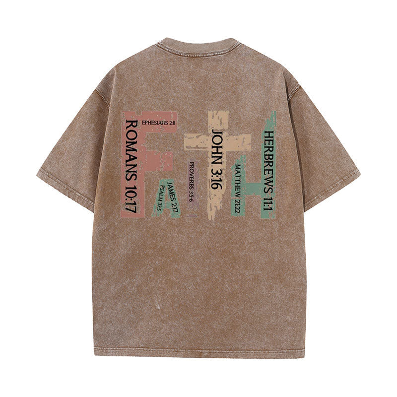 Christiandiscipleshop Faith - Inspired Bible Verses Unisex Washed T-Shirt