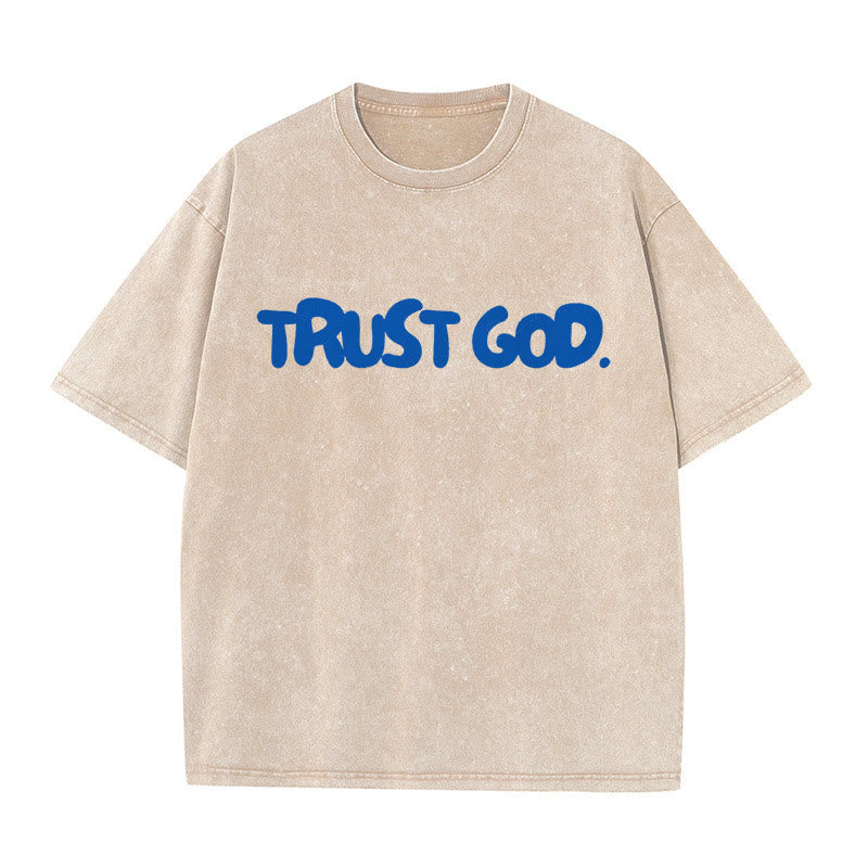 christiandiscipleshop Trust In God Unisex Washed T-Shirt