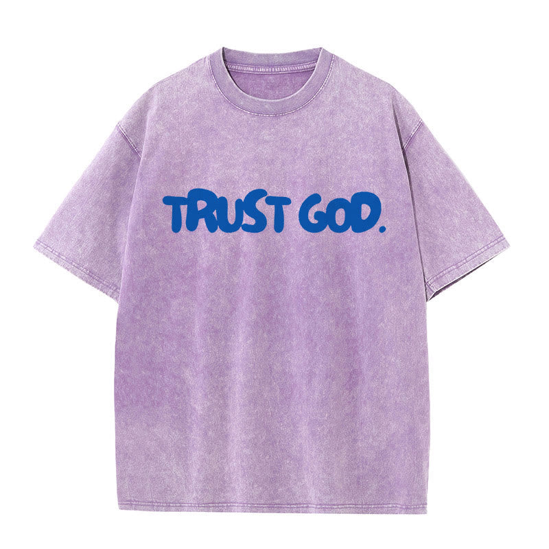 christiandiscipleshop Trust In God Unisex Washed T-Shirt