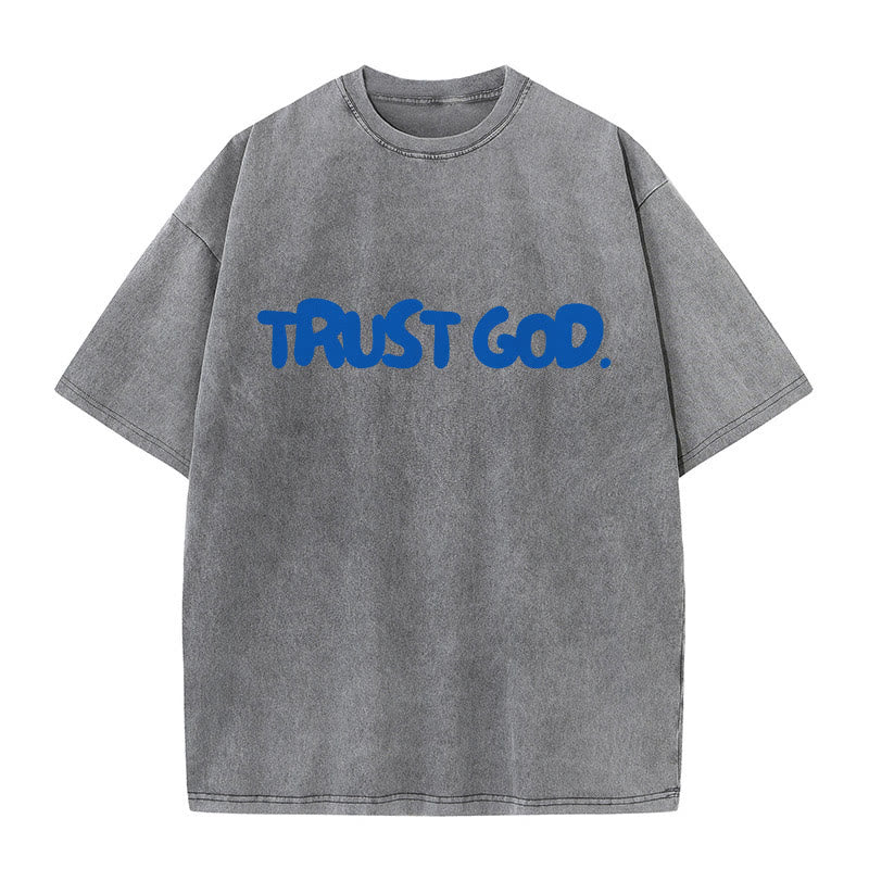 christiandiscipleshop Trust In God Unisex Washed T-Shirt