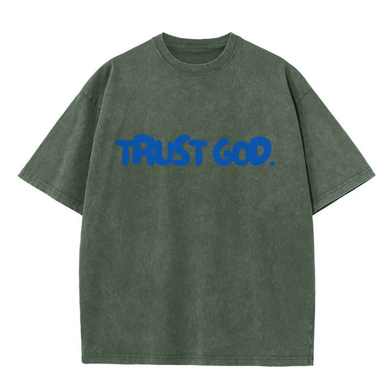 christiandiscipleshop Trust In God Unisex Washed T-Shirt
