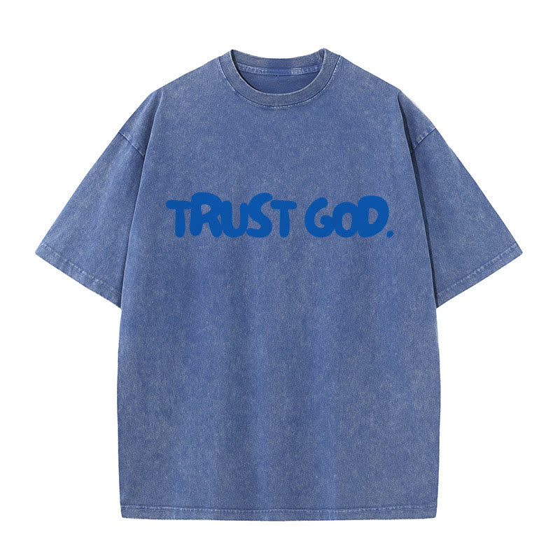 christiandiscipleshop Trust In God Unisex Washed T-Shirt