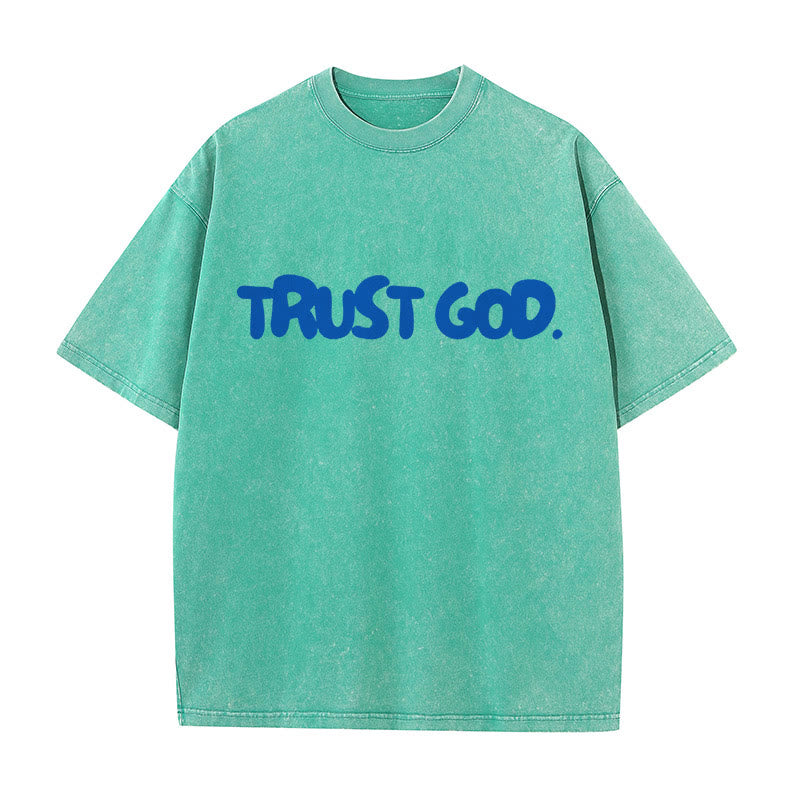 christiandiscipleshop Trust In God Unisex Washed T-Shirt