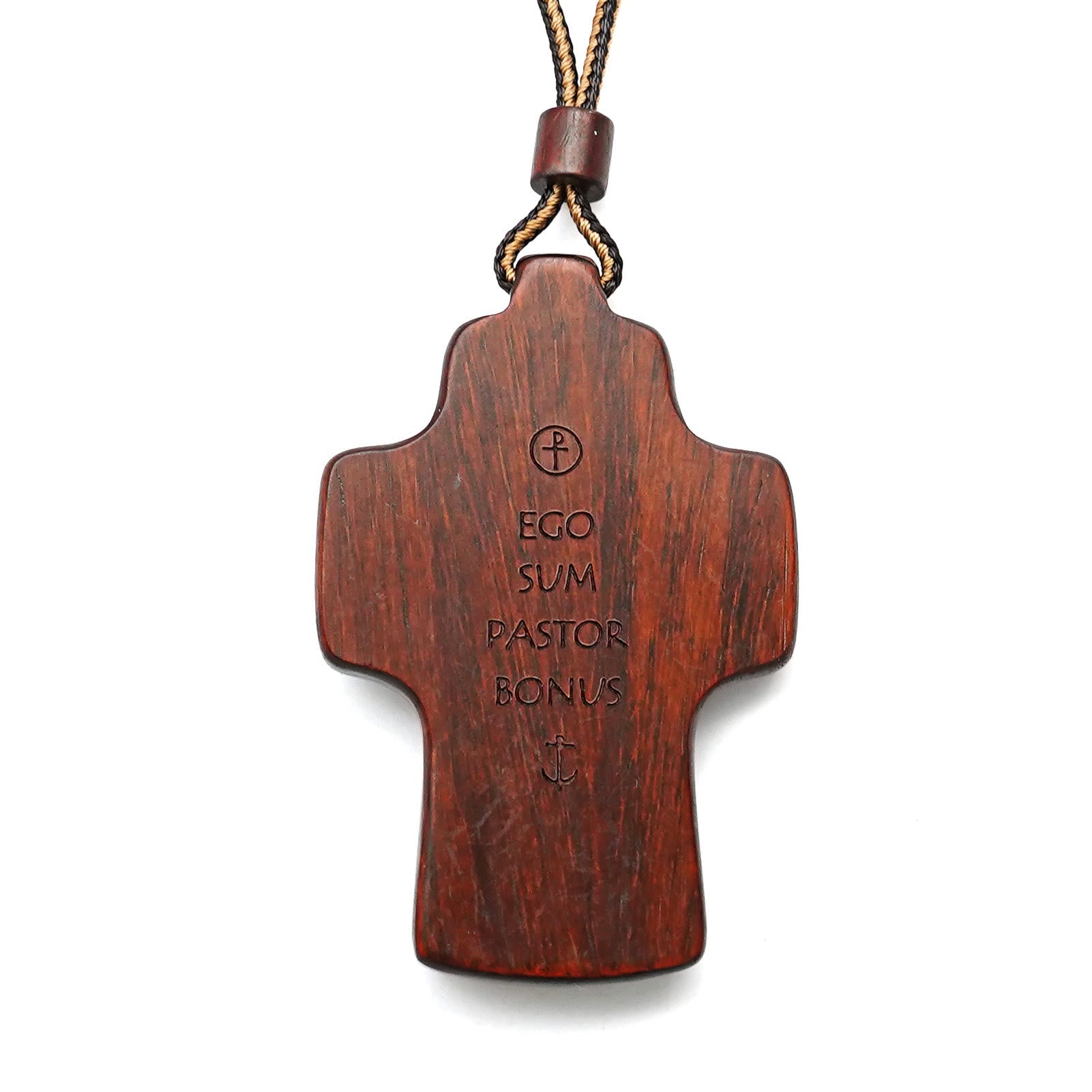 christiandiscipleshop Handmade Good Shepherd Jesus With Wood Cross Necklace: A Symbol of Faith and Craftsmanship