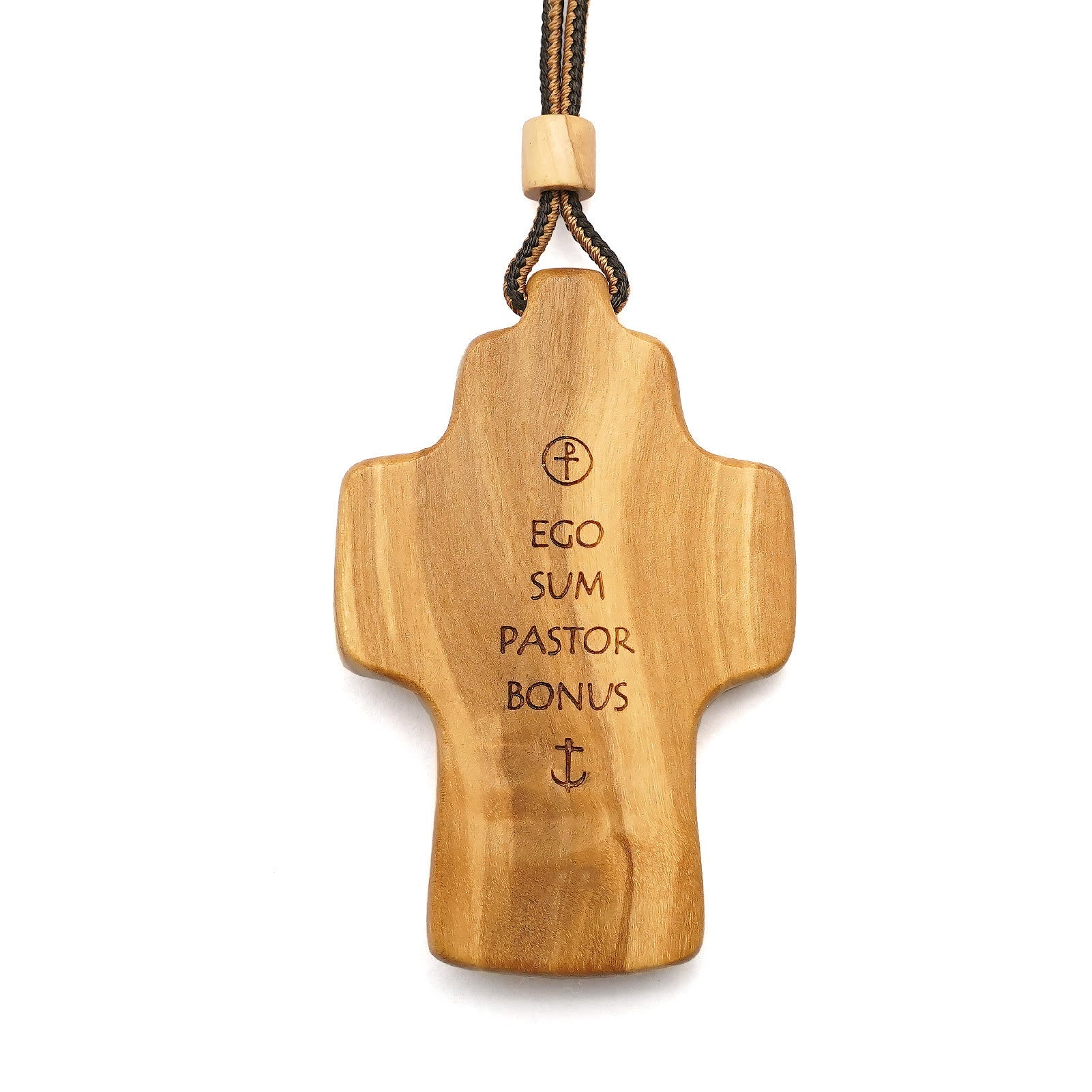 christiandiscipleshop Handmade Good Shepherd Jesus With Wood Cross Necklace: A Symbol of Faith and Craftsmanship