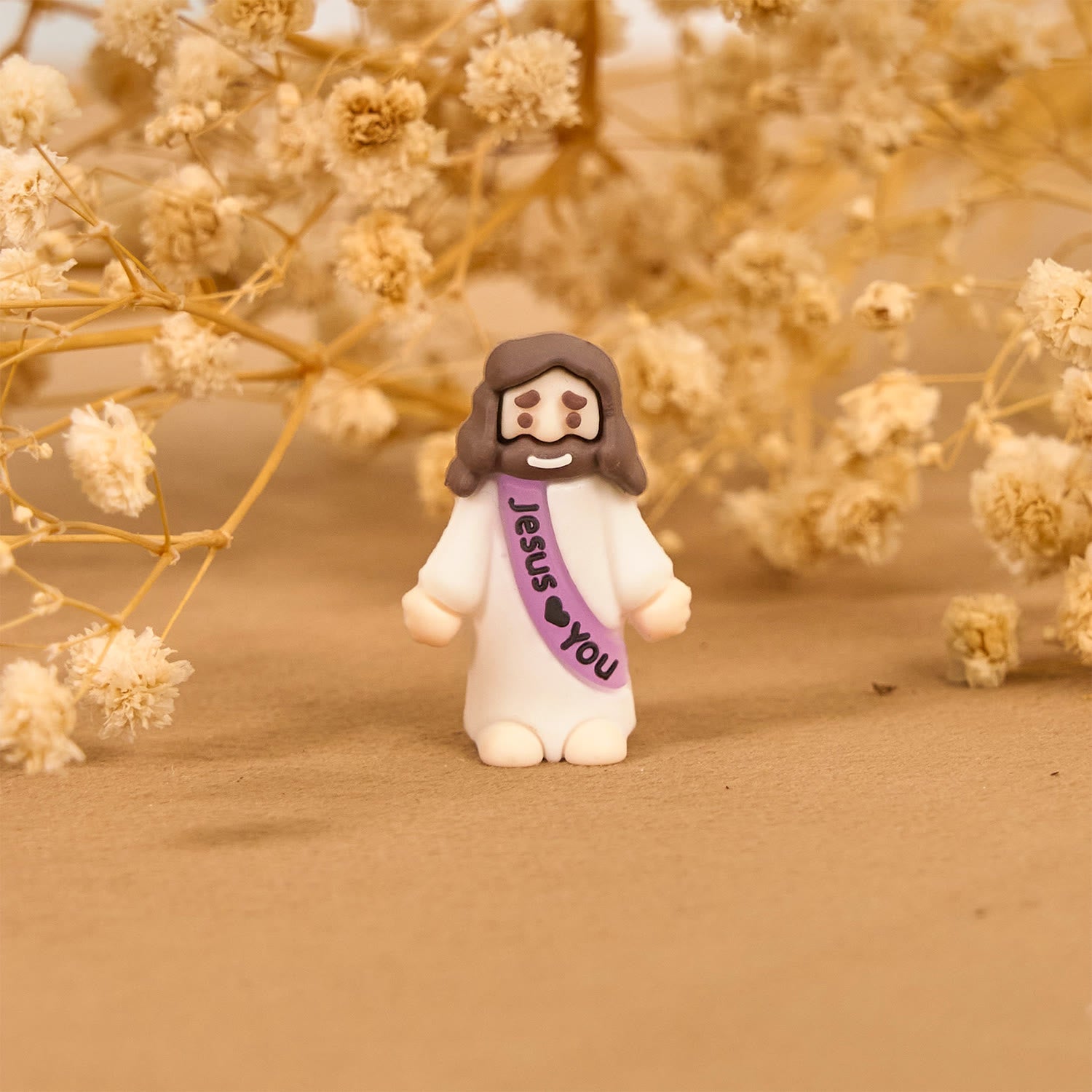 Christianartworkshop 5/10/20/30pcs Glow-in-the-dark Colorful Mini Jesus Figurine with Jesus Love you