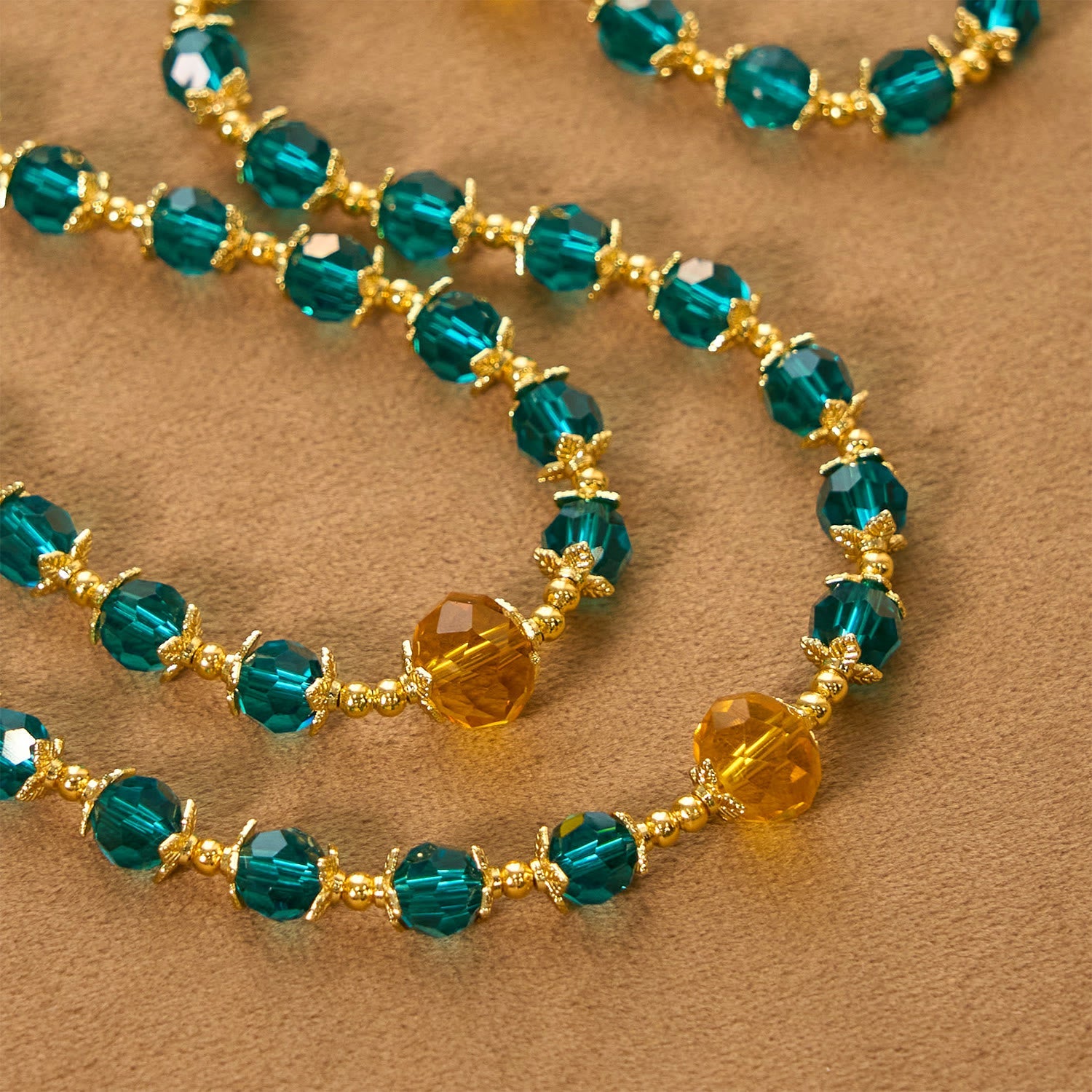 christiandiscipleshop Handmade Peacock Blue Crystal Beads Rosary: A Divine Delight for Holy Prayer