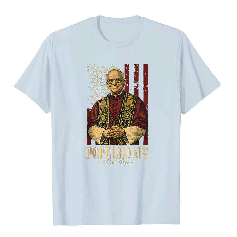 Christianartworkshop American Cardinal Robert Prevost Pope Leo XIV Unisex T-shirt