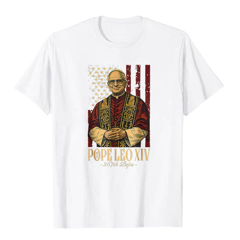Christianartworkshop American Cardinal Robert Prevost Pope Leo XIV Unisex T-shirt