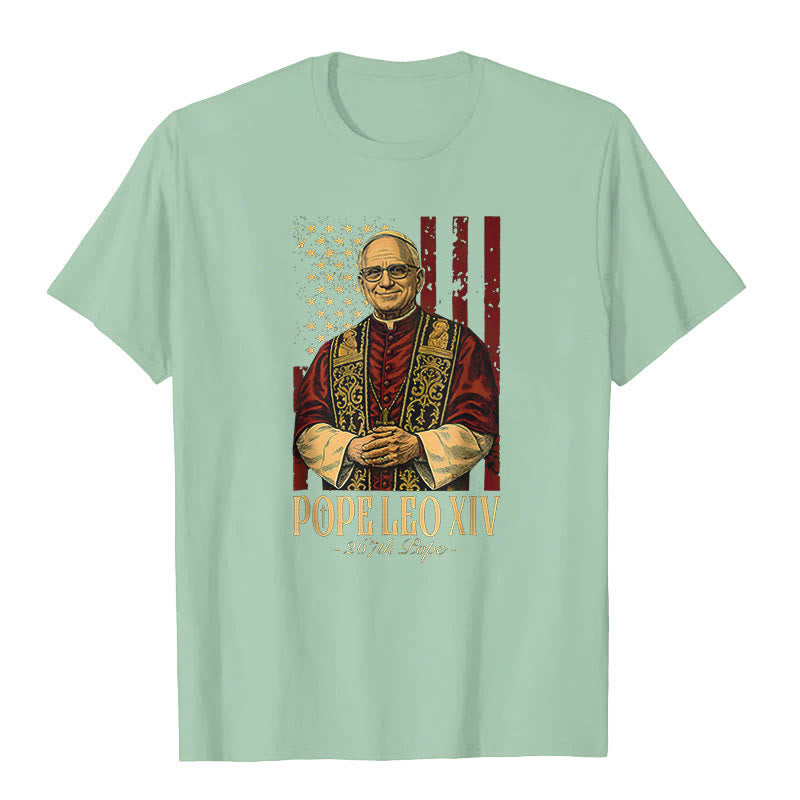 Christianartworkshop American Cardinal Robert Prevost Pope Leo XIV Unisex T-shirt