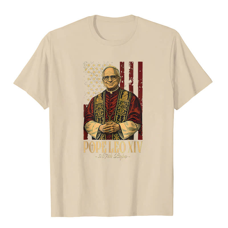 Christianartworkshop American Cardinal Robert Prevost Pope Leo XIV Unisex T-shirt