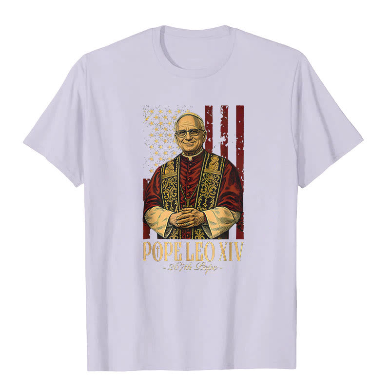 Christianartworkshop American Cardinal Robert Prevost Pope Leo XIV Unisex T-shirt
