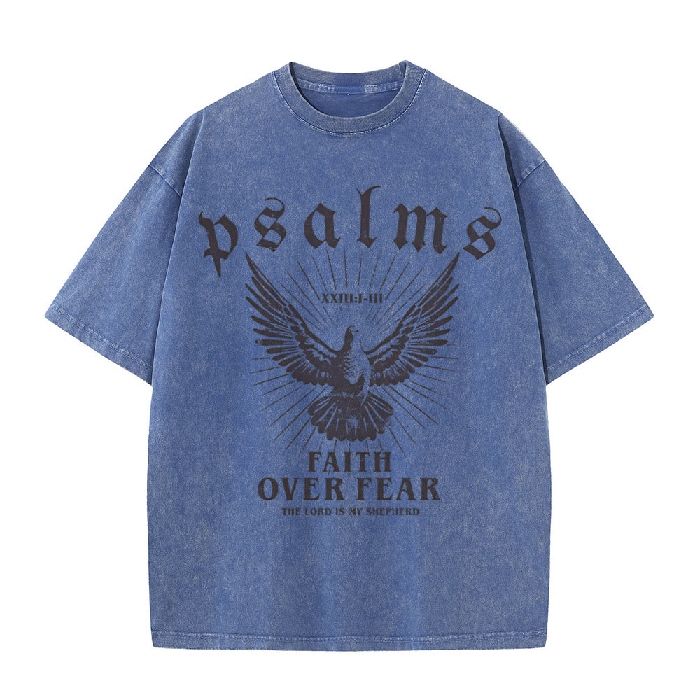 Christiandiscipleshop Faith Over Fear Christian Unisex Washed T-Shirt