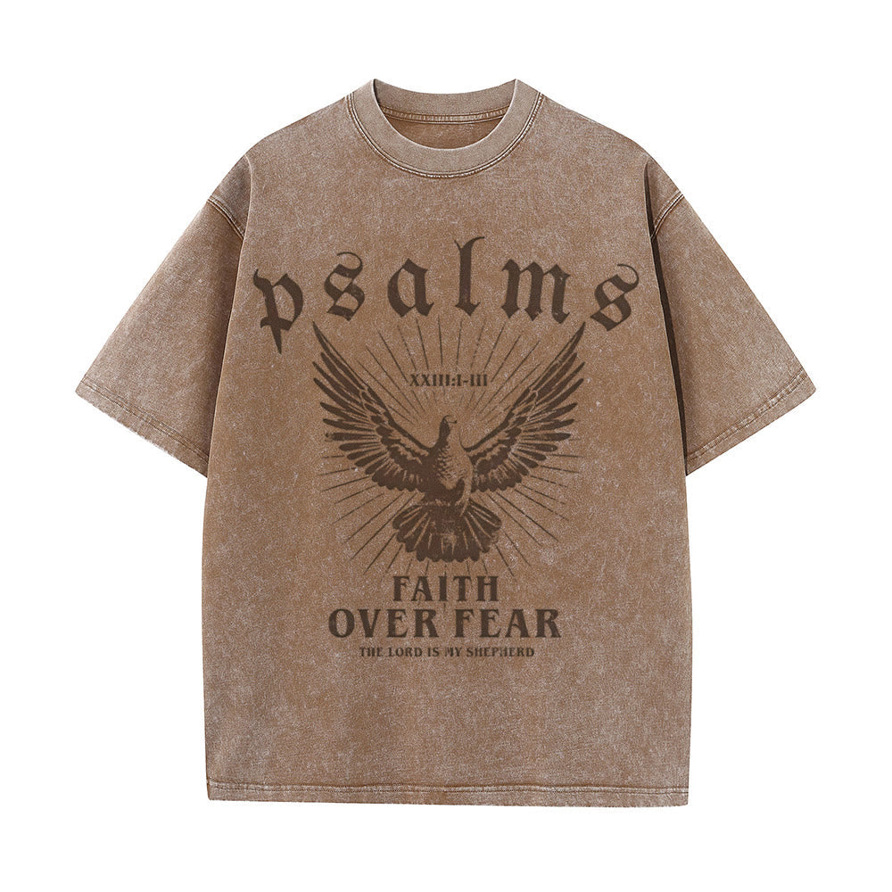 Christiandiscipleshop Faith Over Fear Christian Unisex Washed T-Shirt