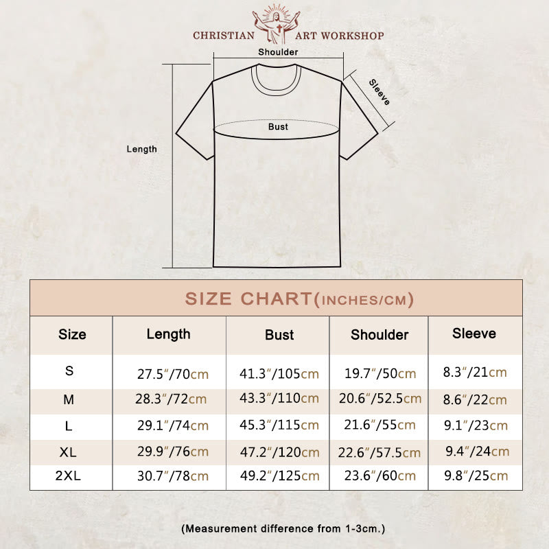 christiandiscipleshop Men's Retro Gym And Faith Print Casual Round Neck T-Shirt