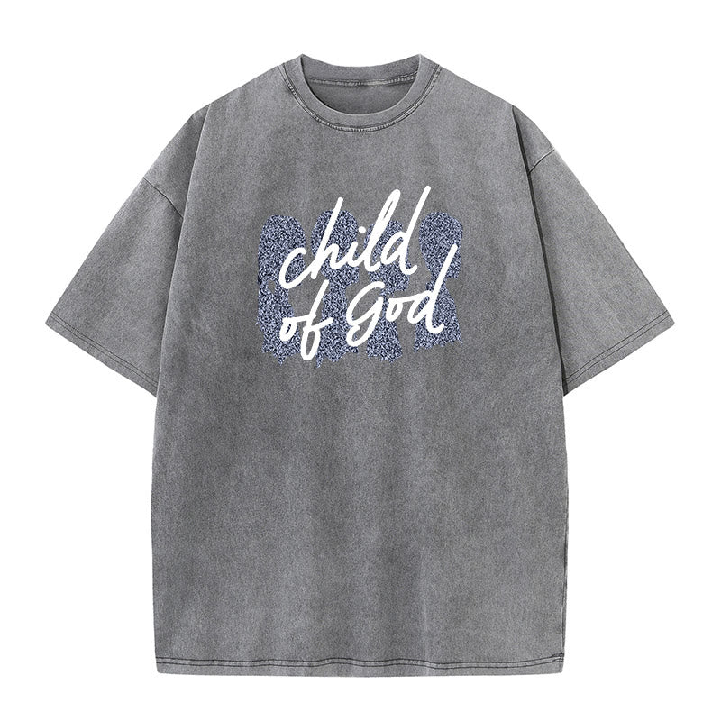 Christianartworkshop Child of God Unisex Washed T-Shirt