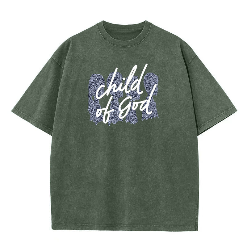Christianartworkshop Child of God Unisex Washed T-Shirt
